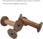 HAHIYO 3Inch/7.5cm 3PCs Light Brown Color Wood Spool - Image 7