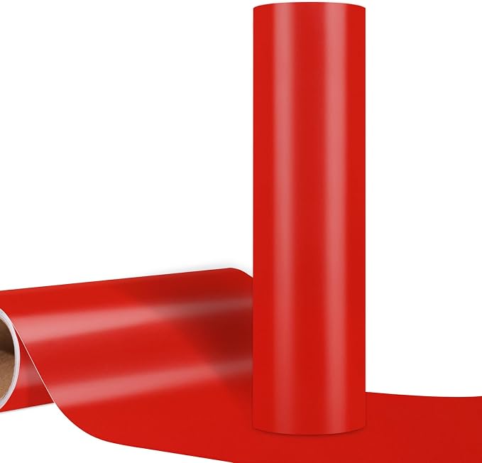 WRAPXPERT Red Permanent Vinyl, Adhesive Vinyl Roll Compatible by WRAPXPERT