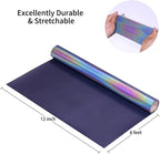 Reflective Heat Transfer Vinyl Reflective Rainbow HTV Vinyl Rolls 12inch x - Image 2