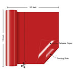 HTVRONT Red Permanent Adhesive Vinyl Roll - Image 4