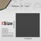KINLINK 12x12 Plexiglass Sheets 1/8 inch Thick - 3mm Black Transparent Cast - Image 2