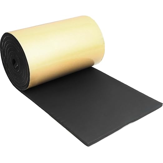Closed Cell Insulation Neoprene Foam Sheet, 13 in x 80 in x 3/4 in Soundproof by Storystore