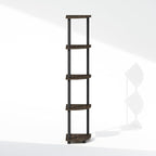 Furinno Turn-N-Tube Storage Shelves, 5-Tier Book Shelf, Corner Shelf, Toolless - Image 5