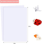 300 Sheets Arts Craft Paper for Drawing 18” x 24” White Construction Paper for - Image 2