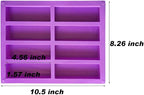 Palksky 8 Cavity Rectangle Granola Bar Silicone Mold/Nutrition/Cereal Bar Molds - Image 3