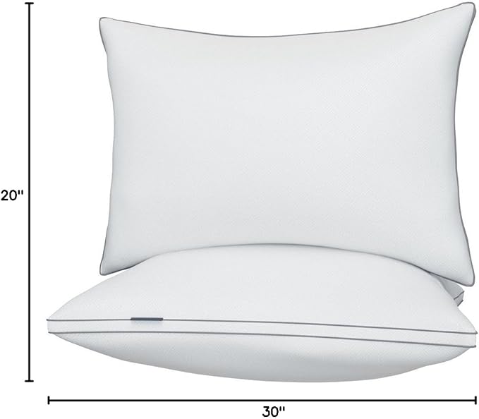 viewstar Pillows Queen Size Set of 2, Hotel Quality, Down Alternative Gusseted - Image 10