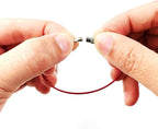 ROYHOO 50PCS 5.9" Steel Wire Keychain, Colored Nylon Coated Stainless Steel - Image 3