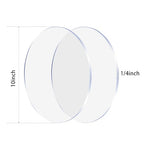2 Pieces 1/4" Round Plexiglass Sheet, 10 Inch Diameter Clear Acrylic Circle - Image 4