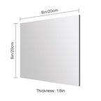 Silver Mirror Acrylic Sheets – 6 Pack, 8x8 Inches, 1/8 Inch Thick, Reflective - Image 6