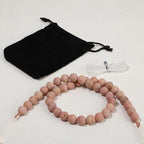 10mm Matte Pink Rhodochrosite Bead, 15-Inch Matte Round Loose Stone Beads - Image 7