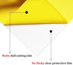 guangyintong Heat Transfer Vinyl Yellow HTV Rolls, Matte Surface Yellow Vinyl - Image 3