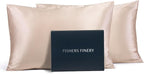 Fishers Finery 25mm 100% Pure Mulberry Silk Pillowcase Set by FishersFinery