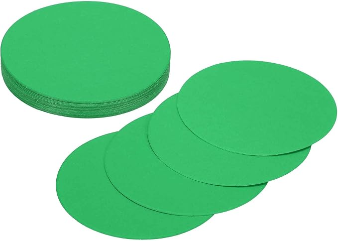 MECCANIXITY 24 Pcs Circle Card Stock, 3.9 Inch Round Cutouts Paper Thick by MECCANIXITY