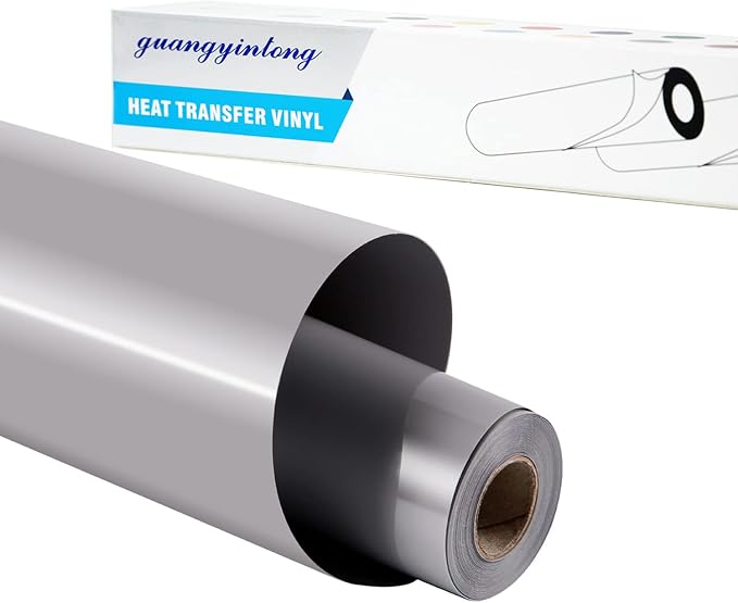 guangyintong Gray Heat Transfer Vinyl HTV Rolls by guangyintong
