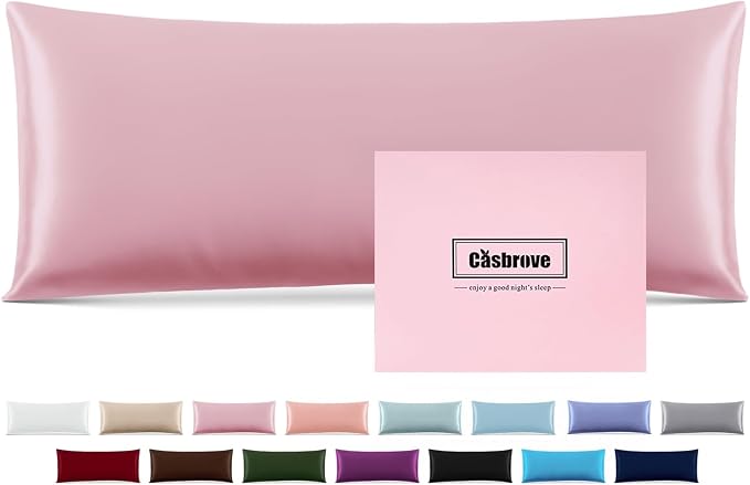 Silk Body Pillow Cover Pillow Pillowcase Soft Body Pillow Cover Pillow Case by Casbrove