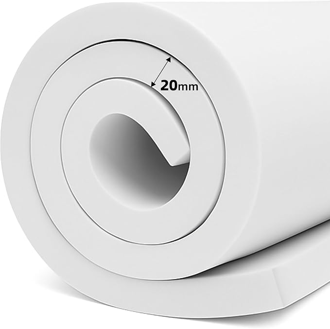 20mm Thick White Eva Foam Cosplay Sheets roll, 13.9" x 39" Premium eva Craft - Image 5