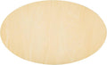 Unfinished Wood Oval Slices for Crafts, 150 * 100 * 2mm by SPKESE