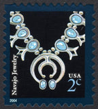 Indian Necklace Navajo Jewelry 2-Cent 2004 Definitive Denominated Mail-Use - Image 2