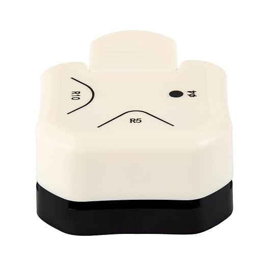 QIQQIKIN Corner Hole Punch 4mm Circle Cutter Punch +R5mm+R10mm 3-Way Corner by QIQQIKIN