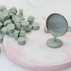 300 Pcs Wax Seal Beads, Sage Green Sealing Wax Beads, Refilling Octagon Wax - Image 2