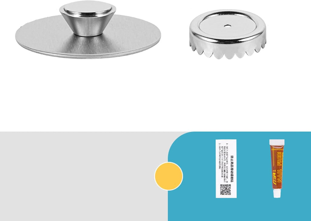 Magnetic Soap Holder, Stainless Steel Wall Mount Waterproof Bathroom Organizer for Showers/Sinks (Soap Holder-Glue)