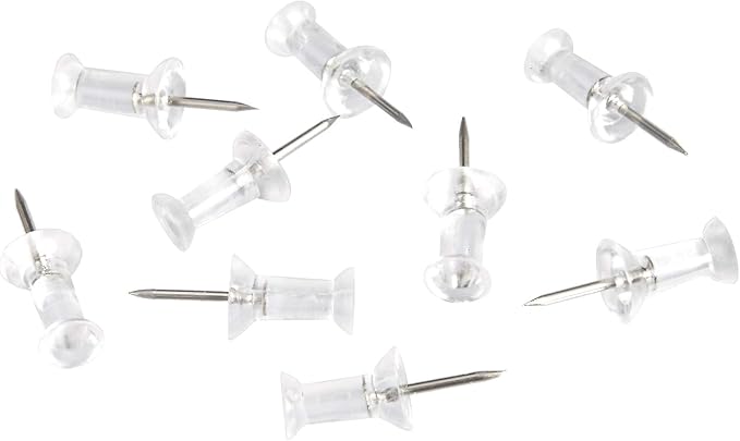 Amazon Basics Push Pins, Steel Point by AmazonBasics