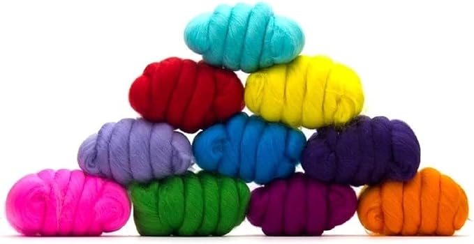 Revolution Fibers | Mixed Merino Wool Variety Pack | Perfect Wool Roving by RevolutionFibers