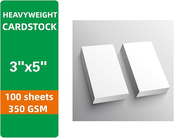 100 Sheets White Cardstock Thick Paper - Image 2