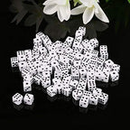 100Pcs 8mm White Dice, Adult Game Dice - Image 2
