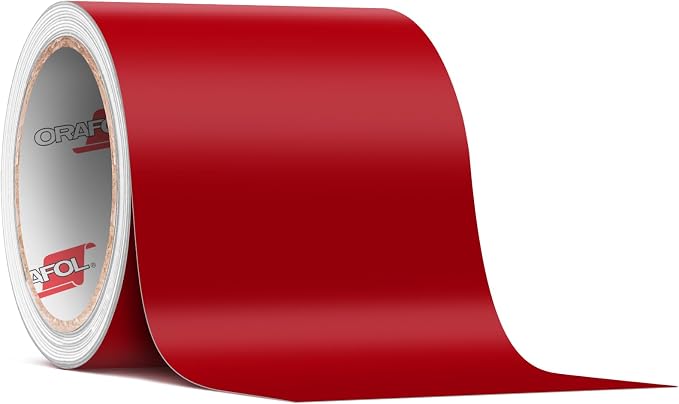 ORACAL 651 Matte Red Permanent Vinyl Tape Roll – Premium Adhesive Film by Orafol