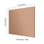 12x12 Inches Bronze Mirror Acrylic Sheet – 2 Pcs Reflective Acrylic Panel - Image 6