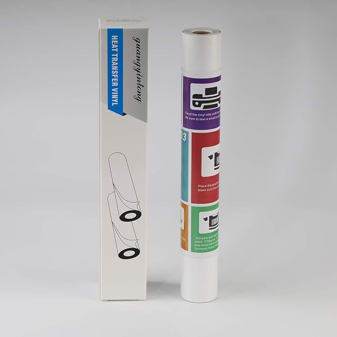 guangyintong Heat Transfer Vinyl White HTV Rolls, Matte Surface White HTV Vinyl - Image 7