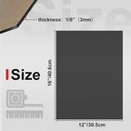 KINLINK 12x16 Plexiglass Sheets 1/8 inch Thick - 3mm Black Transparent Cast - Image 2