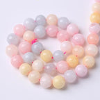 36pcs 10mm Natural Stone Morganite Beads Round Loose Beads - Image 5