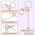 6 Pcs Beadable Keychain Bars Bulk - Image 3