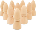 Gnome Wood Peg Dolls Unfinished 2-3/4 inch, Miniature Figures & Small World Play by Woodpeckers