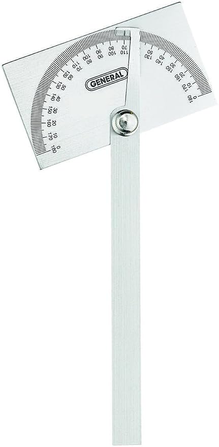 General Tools Angle Protractor #17 Stainless Steel Square Head by GeneralTools