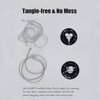 MAIRUI Wired Earbud Case Earphone Headphone Cord Organizer Earbuds Wrap Soft - Image 4