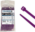 Kable Kontrol Purple Zip Ties 8 Inch 100 Pcs, 50 Lbs Tensile Strength, by KABLEKONTROL%C2%AE