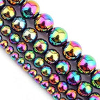 Zenkeeper About 180 Pcs Rainbow Hematite Beads - Image 3