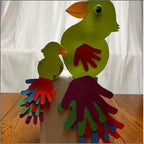 SHAPES ETC. 31 Pcs Hand Assorted Color Cut-Outs 5.5in, Construction Paper Shapes - Image 4