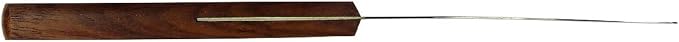 HTS 316V8 8.5" Tapered Wood Handle Stainless Steel Palette Knife - Image 2