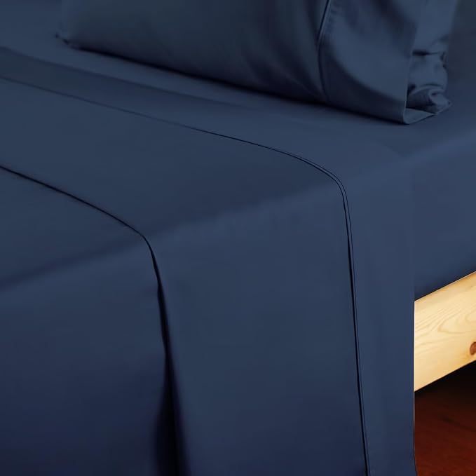 2-Pack Cotton King Flat Sheet Only, 600 Thread Count 100% Egyptian Cotton Top - Image 7