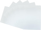 6 Pcs, 8 x 12 Inch White Felt Sheets, 2mm Thick | Felt Fabric by Moicstiy
