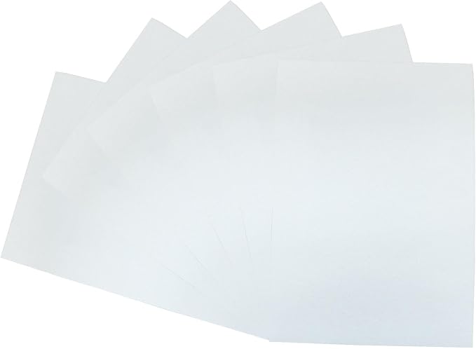 6 Pcs, 8 x 12 Inch White Felt Sheets, 2mm Thick | Felt Fabric by Moicstiy