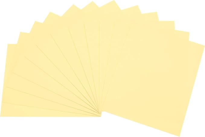 uxcell Light Yellow EVA Foam Sheets, 11.8x7.9 in 1.8mm Thick Handicraft Foam by uxcell