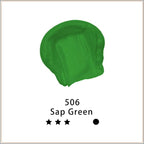 Artecho Sap Green Acrylic Paint 500ml / 17oz Large Bottle | Semi Glossy Finish - Image 2