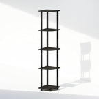 Furinno Turn-N-Tube Storage Shelves, 5-Tier Book Shelf, Corner Shelf, Toolless - Image 5