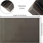 HYANG Grey Transparent PVC Super Clear Holographic Vinyl Faux Leather Sheets 1 - Image 4