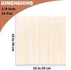 Basswood Sheets 1/8 X 12 X 12 Inch, 3 mm Plywood Sheets Balsa Wood Sheet Craft - Image 2